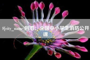 张家界回看：全国中小学生消防公开课