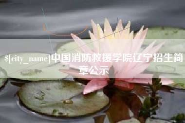 张家界中国消防救援学院辽宁招生简章公示