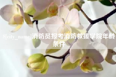 张家界消防员报考消防救援学院年龄条件