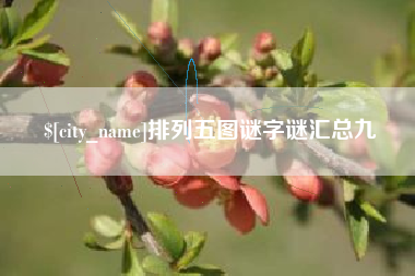 张家界排列五图谜字谜汇总九