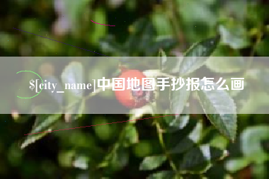 张家界中国地图手抄报怎么画