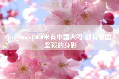 张家界5000米有中国人吗-都有中国人坚毅的身影