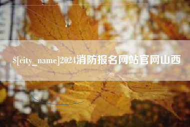 张家界2024消防报名网站官网山西