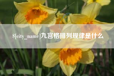 张家界九宫格排列规律是什么