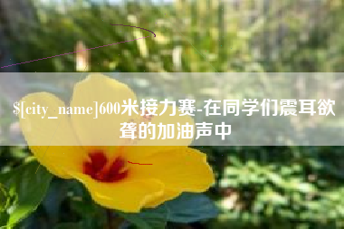 张家界600米接力赛-在同学们震耳欲聋的加油声中