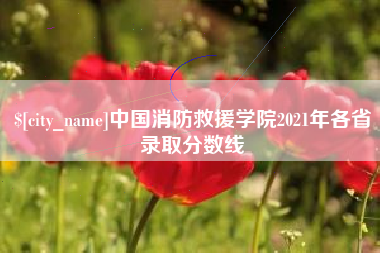 张家界中国消防救援学院2021年各省录取分数线