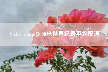 张家界5000米世界纪录平均配速