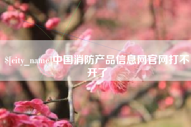 张家界中国消防产品信息网官网打不开了