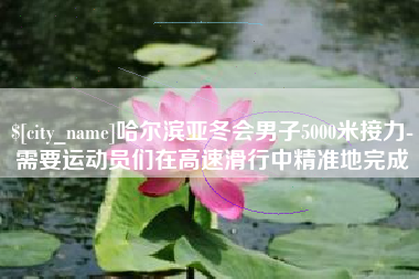 张家界哈尔滨亚冬会男子5000米接力-需要运动员们在高速滑行中精准地完成