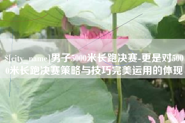 张家界男子5000米长跑决赛-更是对5000米长跑决赛策略与技巧完美运用的体现