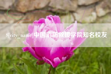 张家界中国消防救援学院知名校友
