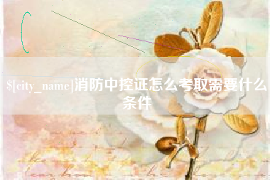 张家界消防中控证怎么考取需要什么条件