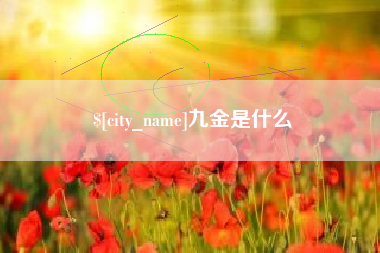 张家界九金是什么