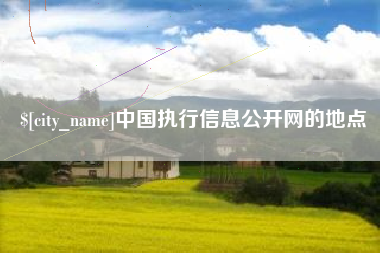 张家界中国执行信息公开网的地点