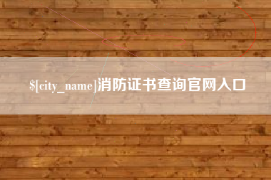 张家界消防证书查询官网入口