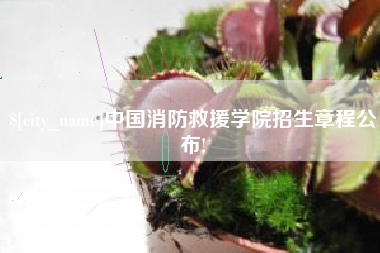 张家界中国消防救援学院招生章程公布!